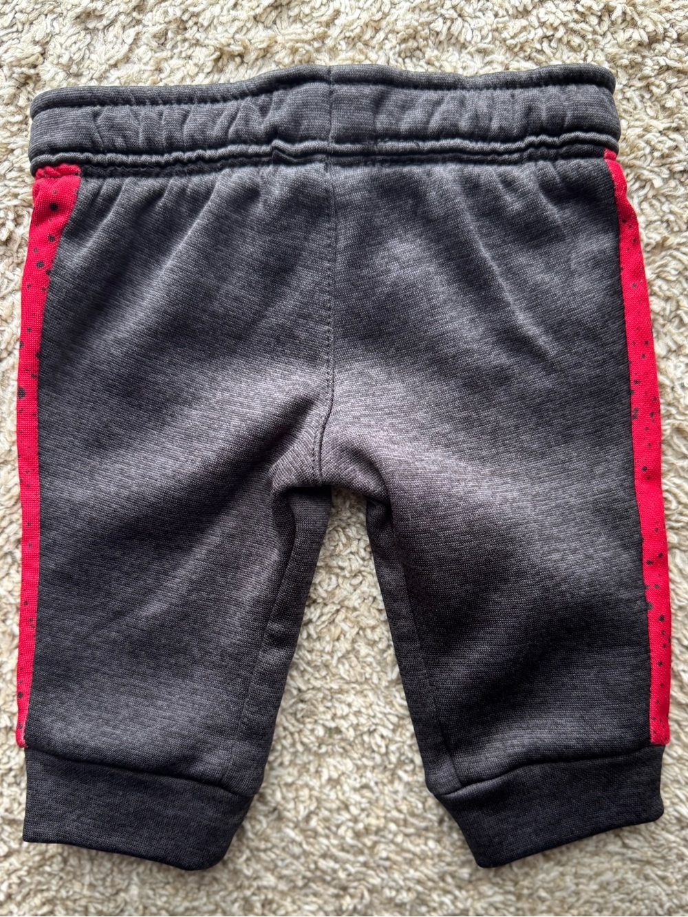Baby Jogger Sweatpants 0-3M Dark Gray Red-Speckled Stripe Athletic - Picture 2 of 4